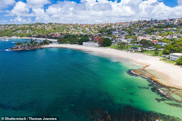 The unit, in the exclusive Sydney suburb of Mosman (pictured), had a guide price of $1.8 million, but with six of the 14 people registered bidding, the price went well beyond that.