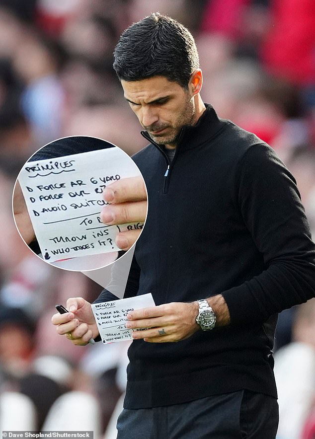 The Spaniard had written three principles on his notepad during the victory in Southampton