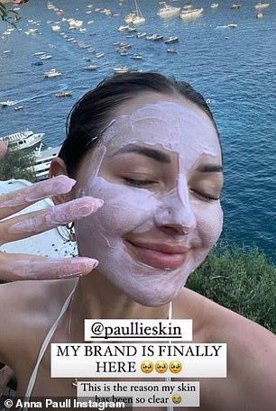 Anna (photo) launched her popular skin care line Paullie on September 10, 2023