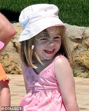 Madeleine McCann (pictured) went missing on May 3, 2007 at the age of three. She was never found. German criminal Christian Brueckner has been named by German prosecutors as the main suspect in her disappearance