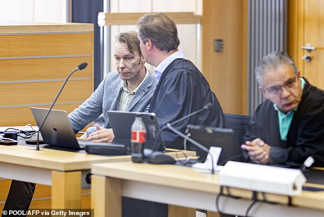 Defendant Christian Brueckner in court for a hearing of his trial at the court in Braunschweig, northern Germany, on September 25, 2024