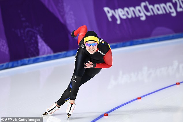 The Romanian, who lives in Calgary, Canada, competed in the women's 500 meters speed skating at the 2018 Winter Olympics in Pyeongchang, South Korea