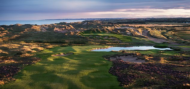 Players are welcomed to the MacLeod Course - named after the former US president's mother Mary - at the Trump International resort in Balmedie, Aberdeenshire