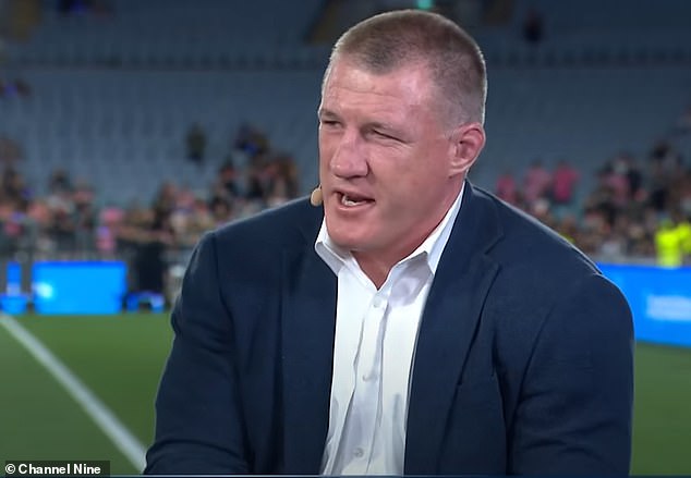 Paul Gallen also controversially claimed the images had been 'photoshopped'