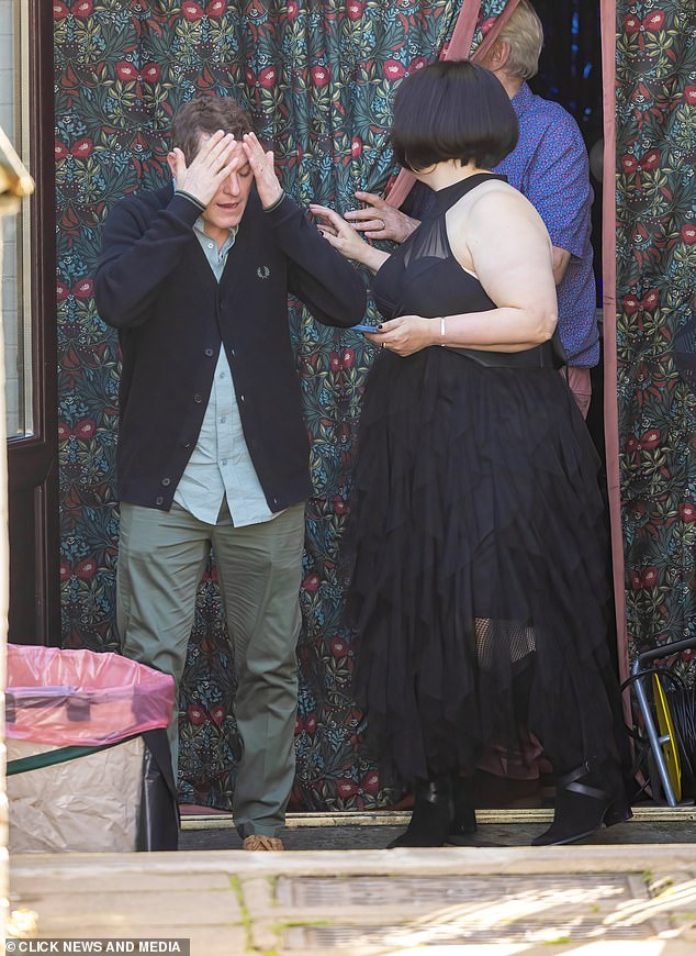 Mathew and Ruth were chatting while filming their scenes in Wales