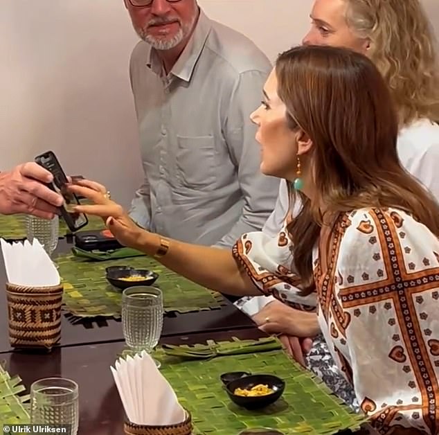 As we zoom in on a photo of the dish, the Dane's face drops, much to the amusement of the person filming, who knowingly chuckles at the look on Mary's face.