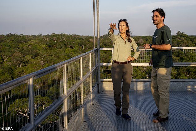 Mary started her trip on Wednesday with a visit to the Adolpho Ducke Forest Reserve near Manaus