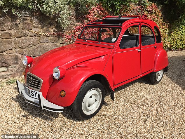 The seller, whose identity has not been revealed but is said to be a former athlete turned sports journalist, knew the car growing up and there is an old Polaroid photo in the history file of her with the quirky Citroen.