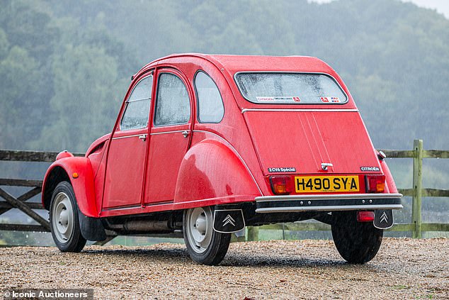 The 2CV is one of the last produced at the Portuguese factory, which continued to produce the model two years after assembly ended in France in 1988.