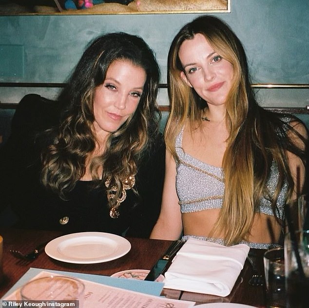 Keough and mother Lisa Marie Presley in their last photo together