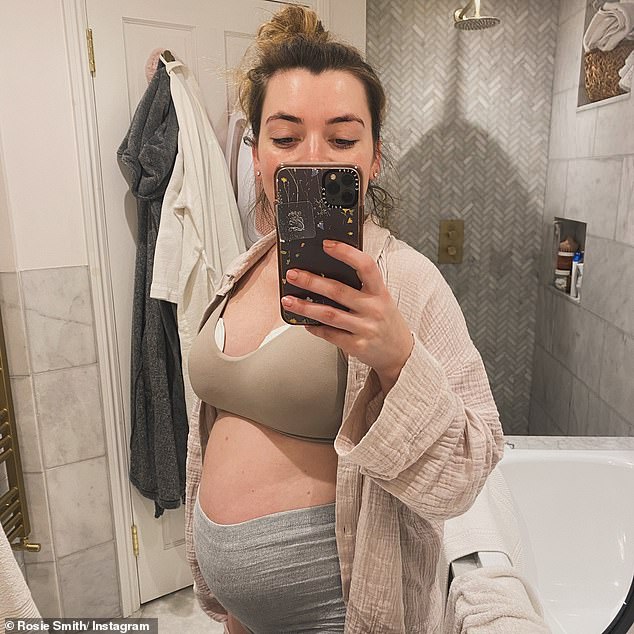 Last month the new grandmother praised daughter Rosie as she showed off her post-baby body just weeks after giving birth amid the presenter's body positive campaign.