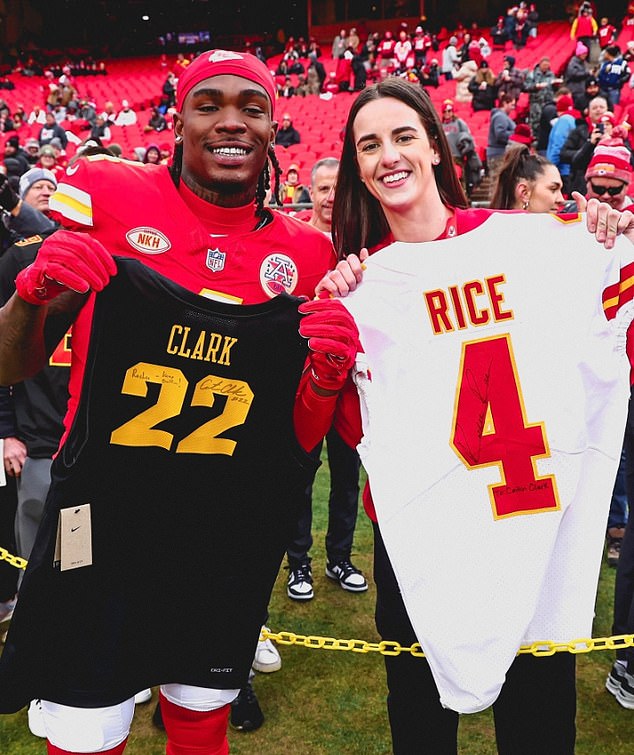 Clark has been to many Chiefs games and even seen him swap jerseys with Rashee Rice