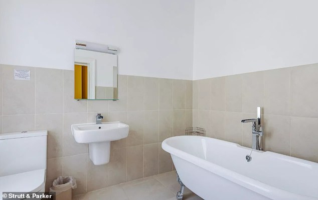 Fresh: Each of the multiple bathrooms at Merlin Court is modern and inviting