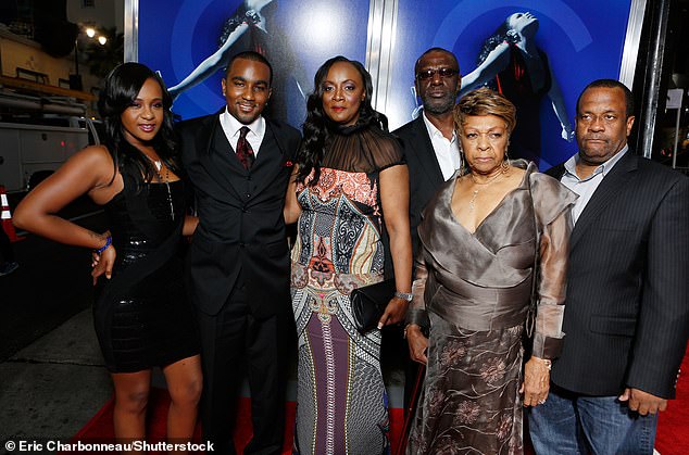 Bobbi Kristina Brown, Nick Gordon, Pat Houston, Gary Houston, Cissy Houston and Michael Houston at Sparkles in 2012