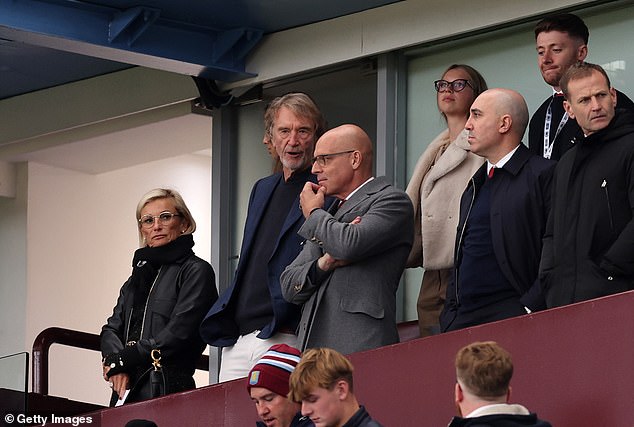 United's entire leadership team was on hand to take a closer look at the team at Villa Park