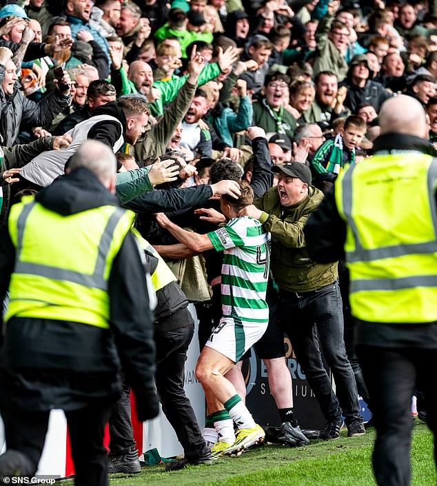 The winger was lucky to escape a second yellow card after his celebrations with away fans