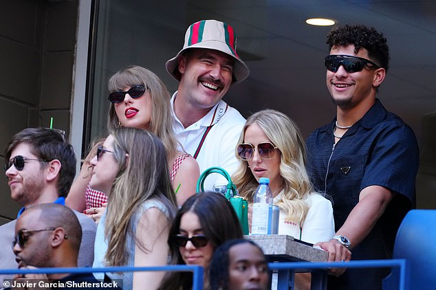 Swift and Mahomes sat together for the US Open men's final in New York in September