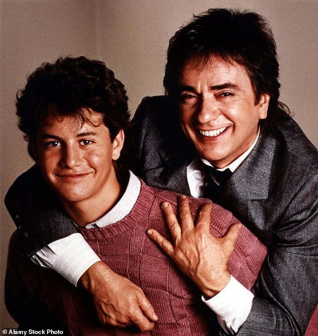 Cameron, pictured with Dudley Moore, was a child star of the 1980s and earned two Golden Globe nominations for his work as Mike Seaver in the ABC sitcom Growing Pains