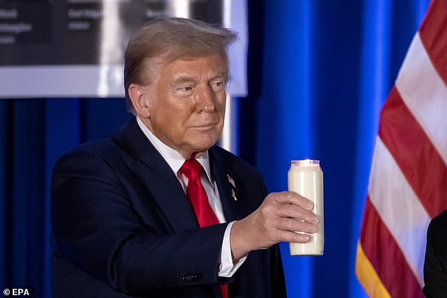 Trump lights a candle for the Israeli victims during a memorial event commemorating the one-year anniversary of the October 7, 2023 Hamas surprise attack on Israel