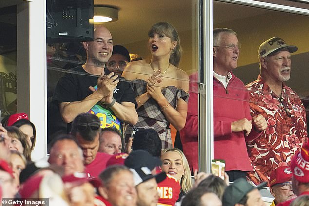 Taylor Swift was back in the stands at Arrowhead Stadium to cheer on Kelce in the game