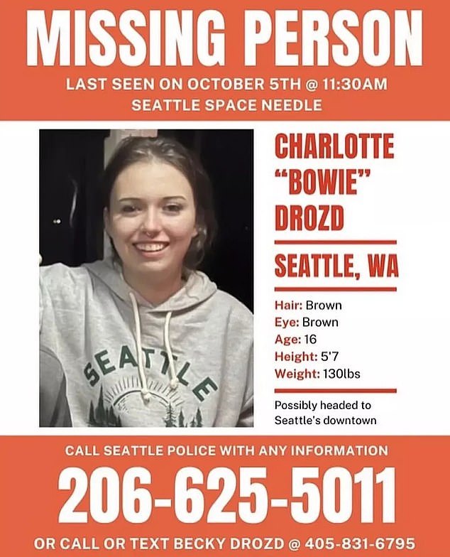 Drozd's band made a stop in Seattle on Friday, a day before his daughter went missing