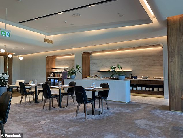 Ms Josey was found to have sexually harassed her colleagues by rubbing her body against one of them at the Brisbane Airport Qantas Lounge (pictured)