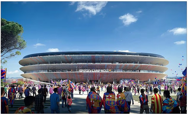 After winning LaLiga in June 2023, the team started working on their world-famous stadium