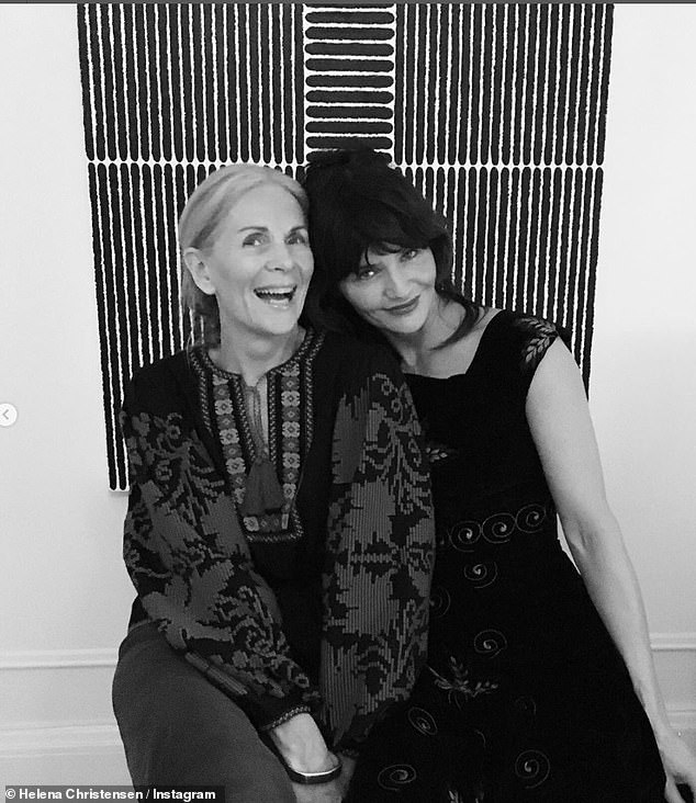 Helena shared a carousel of their friendship over the years, including a black and white photo from when she was starting her modeling career and one recently