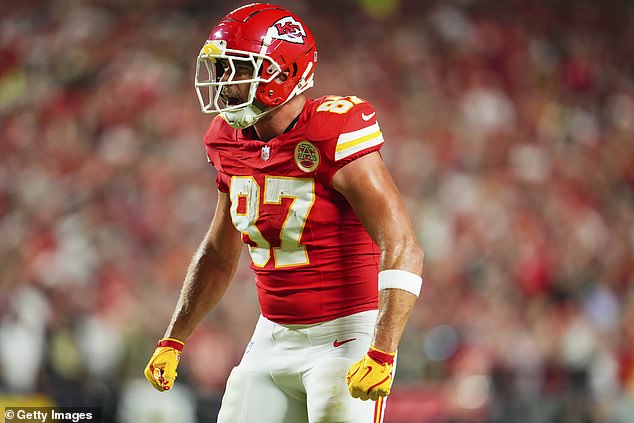 Kelce had nine receptions and 70 yards as the Chiefs improved their winning record to 5-0