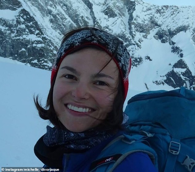 American Michelle Dvorak, 31, (pictured) was also missing alongside Ms Manners