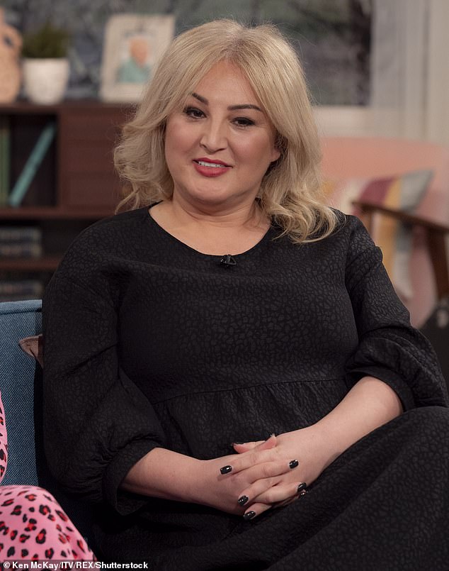 It comes after the star issued a heartbreaking apology to her younger self for 'fat-shaming' and 'objectifying' her appearance during an appearance on Loose Women in August (pictured on This Morning February 2023)