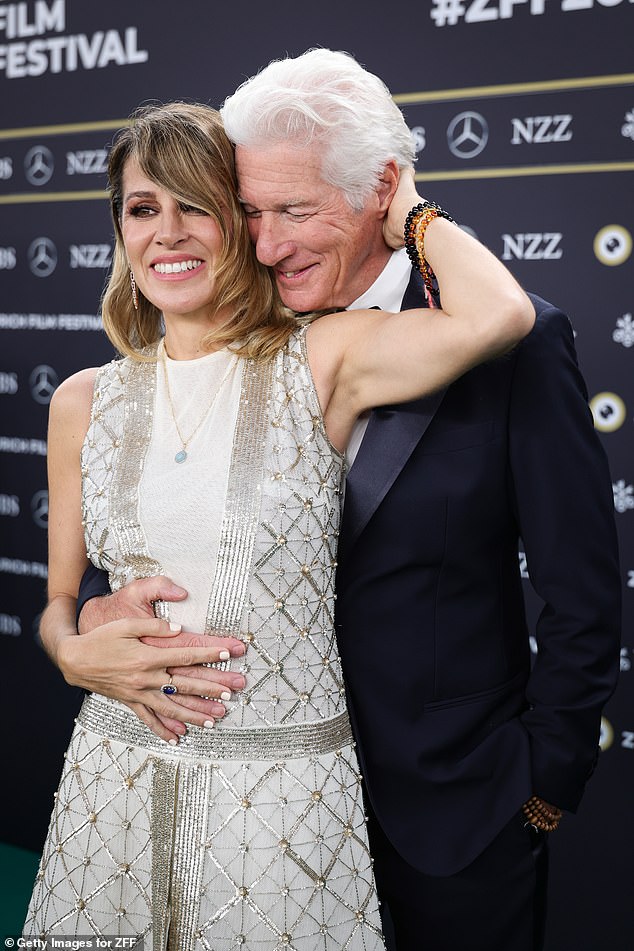 Richard and Alejandra, who married in 2018, looked happier than ever as they arrived on the green carpet