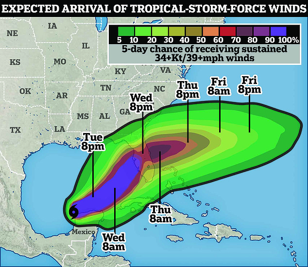 Nearly the entire west coast of Florida is under a hurricane warning this morning as Milton and its 155 mph winds creep toward the state