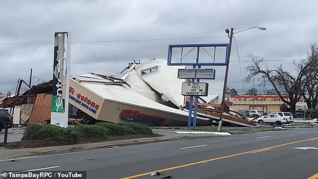 The simulation ends the next day showing the devastation left by the storm, which destroyed the beaches, hospital, and most businesses and homes.