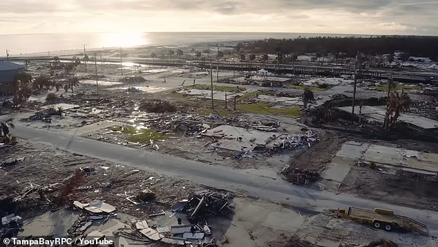 A gruesome look at the predicted destruction of property along the beach