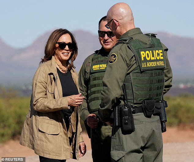 The vice president was recently spotted wearing the luxury necklace during her trip to the border on September 27