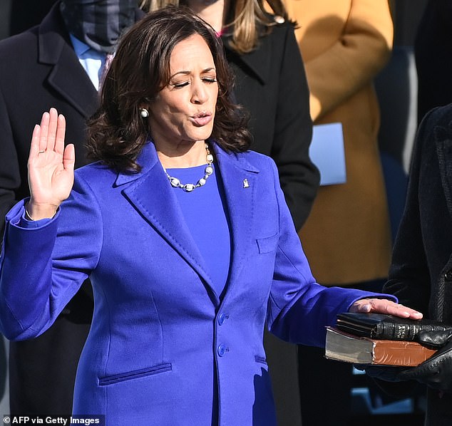 One of her most elegant and expensive pieces is Harris' custom pearl necklace by Puerto Rican designer Wilfredo Rosado — priced at an eye-watering $46,000 — which she wore to her 2021 inauguration as a tribute to her sorority at Howard University.