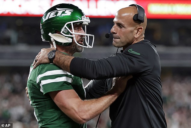 Jets quarterback Aaron Rodgers is said to be shocked by the news of Saleh's departure