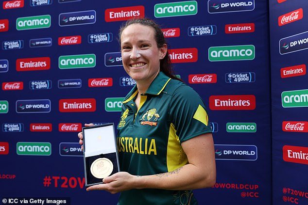 Schutt won the Player of the Match award for her excellent bowling