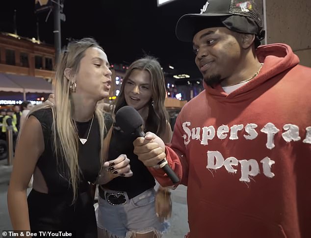 Her stardom soared in June this year after the clip of her giving a racy sex tip on the streets of Nashville went viral in a man-on-the-street chat