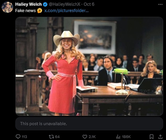 1728440480 703 Haliey Welch slams claims she is suing creators of her