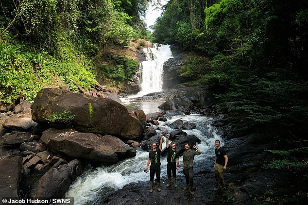 The extreme athlete and his teammates Jacob Hudson, Dick Lock and Matt Wallace kayaked continuously for the last three days and nights to complete the mission