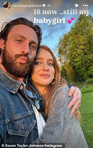 The Marvel star, 34, posted two rare photos of himself with Jessie – who he called his “babygirl” – on Instagram