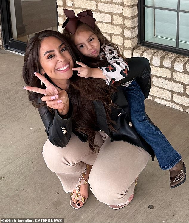 Leah, who is from Texas but of Hispanic descent, said at the time that she was ridiculed throughout her childhood for having a prominent unibrow (pictured with Bliss)