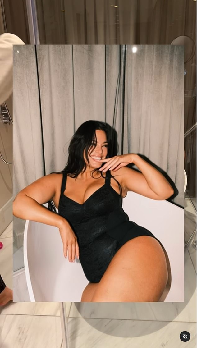 The sexy photoshoot comes after Ashley proudly showed off her stretch marks on her Instagram last week during Paris Fashion Week