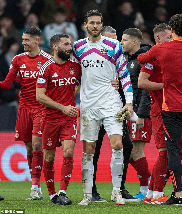 Gordon, along with Aberdeen's Graeme Shinnie, has regained the number 1 shirt for Hearts this season