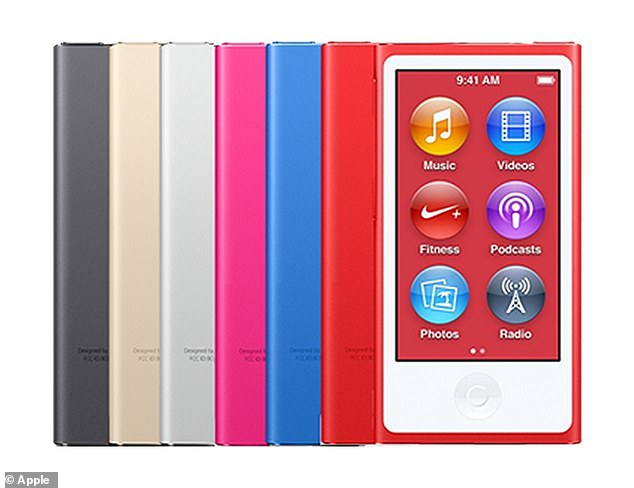 The £129 iPod Nano 7th generation in six colors - gold, silver, blue, pink, space gray and product red - is now outdated