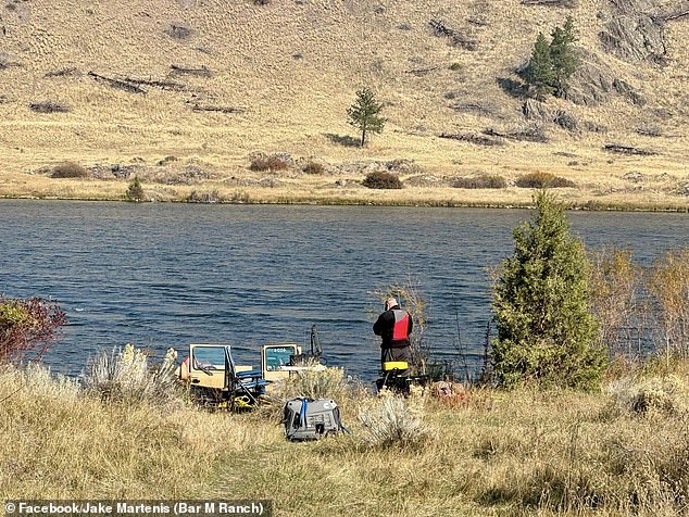 On Tuesday, the sheriff's department deployed divers to the section of the Missouri River