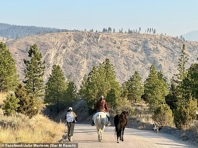 Officials believe she was knocked from her horse into the water by high winds