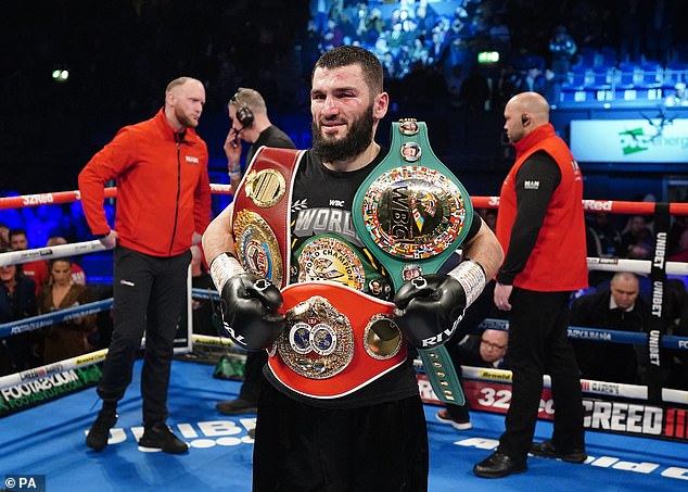 The 39-year-old Beterbiev holds the IBF, WBC and WBO world championships